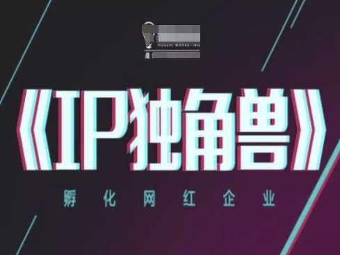 IP独角兽，孵化网红企业，ip教程-创客聚集地