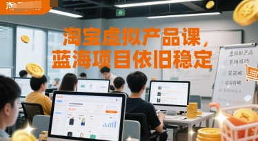 淘宝虚拟产品课，蓝海项目依旧稳定-创客聚集地