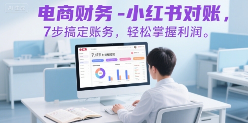 电商财务-小红书对账，7步搞定账务，轻松掌握利润-创客聚集地