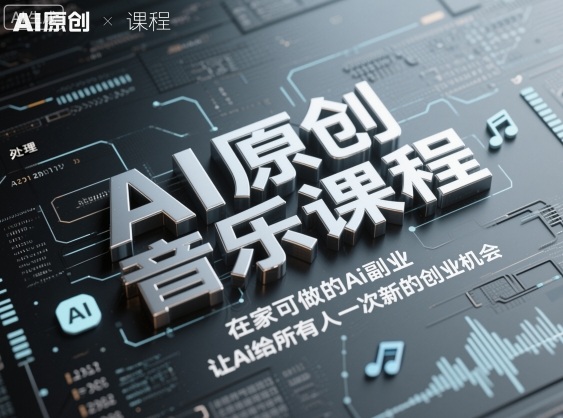 AI原创音乐课程，在家可做的Ai副业，让Ai给所有人一次新的创业机会-创客聚集地