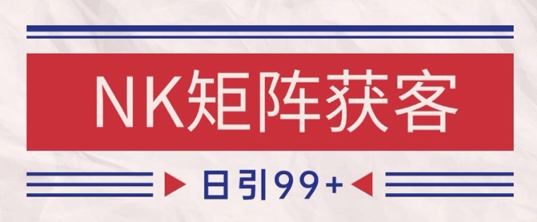 小红书某音NK赛道引流获客 自热矩阵日引200+【揭秘】-创客聚集地
