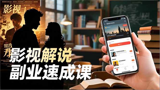 Tk影视解说副业速成课，软件安装、全流程实操、爆款预设，新手两周变现-创客聚集地
