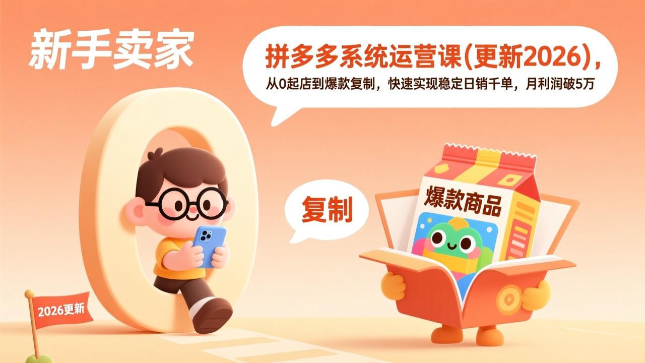 拼多多系统运营课(更新2026-创客聚集地