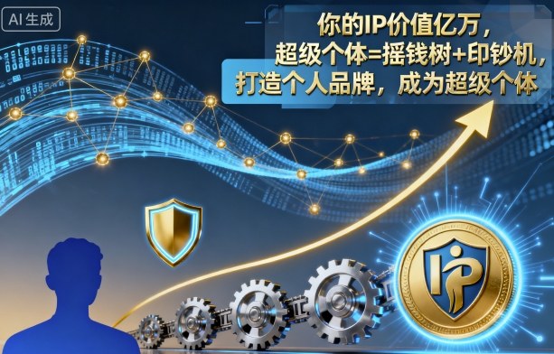 你的IP价值亿万，超级个体=摇钱树+印钞机，打造个人品牌，成为超级个体-创客聚集地