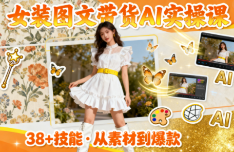 女装图文带货的AI实操课-创客聚集地
