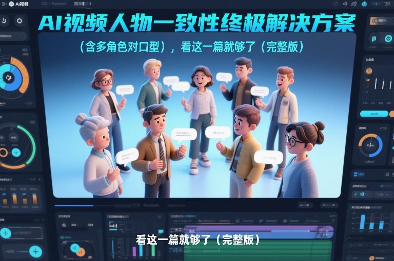 AI视频人物一致性终极解决方案(含多角色对口型)，看这一篇就够了(完整版)-创客聚集地