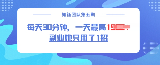 副业她只用了1招，每天30分钟，无脑二创，一天最高1.5k-创客聚集地
