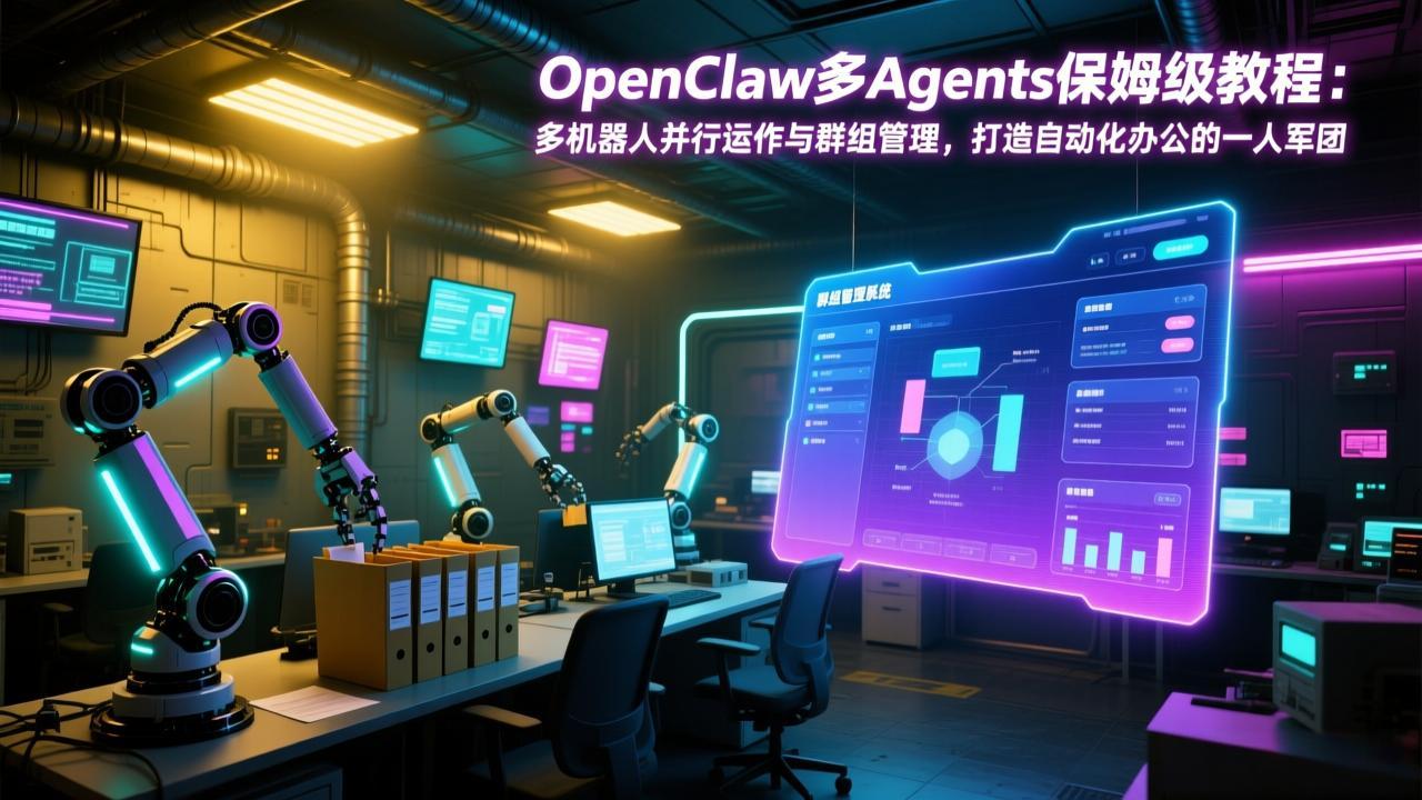 OpenClaw多Agents保姆级教程：多机器人并行运作与群组管理，打造自动化办公的一人军团-创客聚集地