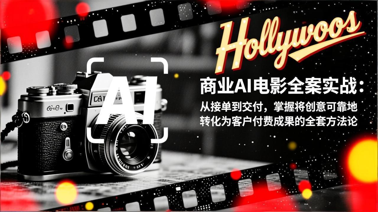 商业AI电影全案实战：从接单到交付，掌握将创意可靠地转化为客户付费成果的全套方法论-创客聚集地