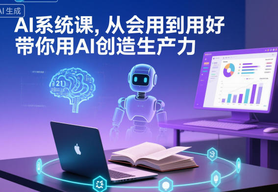 AI系统课，从会用到用好，带你用AI创造生产力-创客聚集地