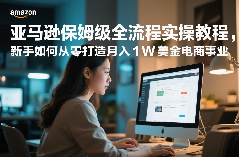 亚马逊保姆级全流程实操教程，新手如何从零打造月入1W美金电商事业-创客聚集地