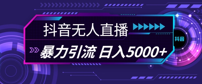 抖音快手视频号全平台通用无人直播引流法，利用图片模板和语音话术，暴力日引流100+创业粉【揭秘】-创客聚集地