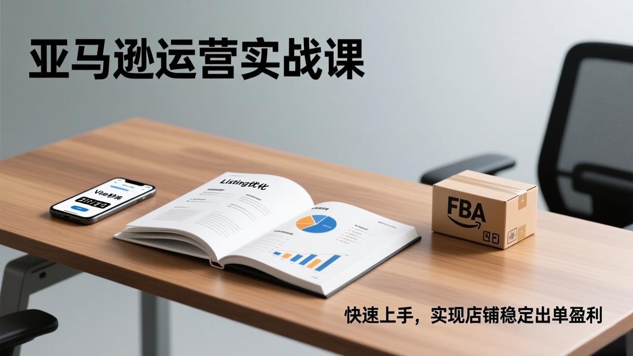 亚马逊运营实战课，Listing优化、Vine秒杀、FBA发货，快速上手，实现店铺稳定出单盈利-创客聚集地