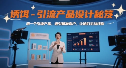 诱饵-引流产品设计秘笈，用一个引流产品，吸引精准客户，让他们主动找你-创客聚集地