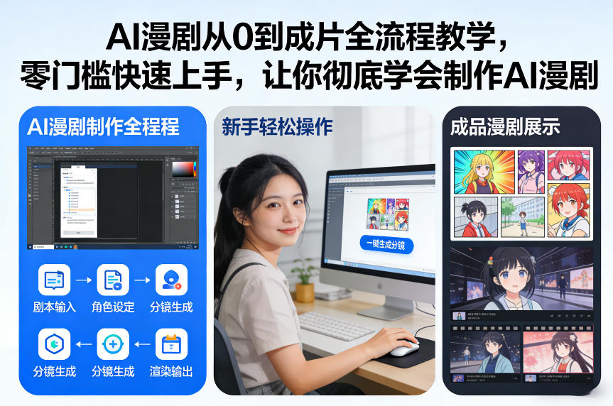 AI漫剧从0到成片全流程教学,零门槛快速上手,让你彻底学会制作AI漫剧【保姆级教程】-创客聚集地