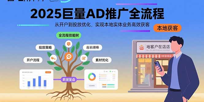 2025巨量AD推广全流程，从开户到投放优化，实现本地实体业务高效获客-创客聚集地