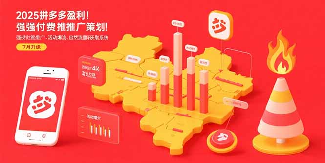2025拼多多盈利地图：强付费推广策略/活动爆流/自然流量获取系统(7月更新-创客聚集地