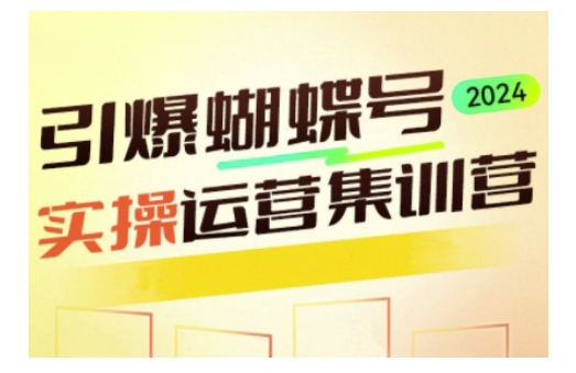 引爆蝴蝶号实操运营，助力你深度掌握蝴蝶号运营，实现高效实操，开启流量变现之路-创客聚集地