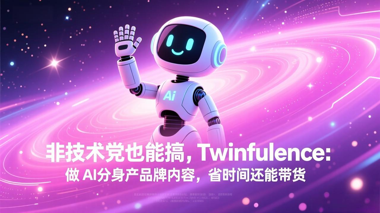 非技术党也能搞!Twinfluence:做 AI 分身产品牌内容,省时间还能带货-创客聚集地