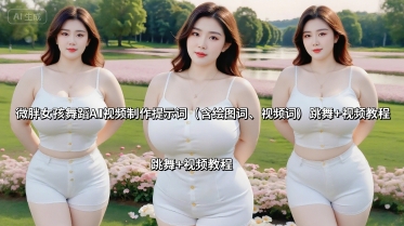 微胖女孩舞蹈AI视频制作提示词(含绘图词、视频词) 跳舞+视频教程-创客聚集地
