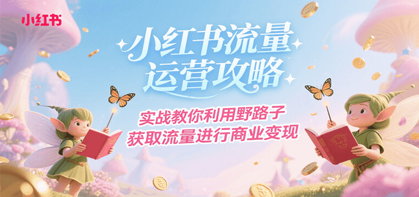 小红书流量运营攻略，实战教你利用野路子获取流量进行商业变现-创客聚集地