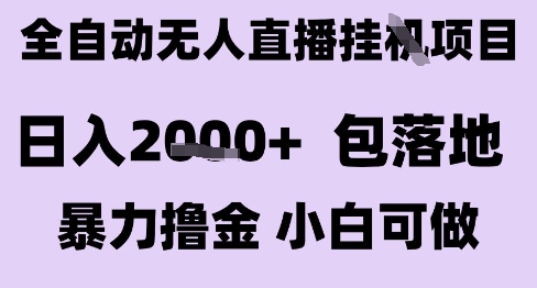 最新全自动抖音无人直播挂G项目，日入2k+ 包落地暴力撸金，小白可做【揭秘】-创客聚集地