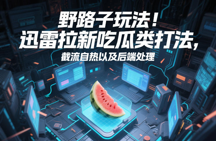 野路子玩法！迅雷拉新吃瓜类打法，截流自热以及后端处理-创客聚集地