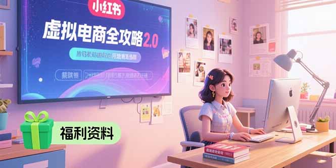 虚拟电商全攻略2.0，开店选品实操流程，账号定位、货源发布、笔记发布技巧-创客聚集地