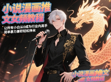 小说漫画推文女频教程，让所有小白从0成为行业内高手，简单暴力兼职轻松挣米-创客聚集地
