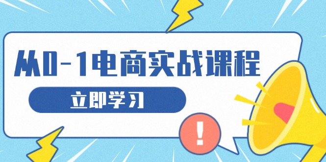 从零做电商实战课程，教你如何获取访客、选品布局，搭建基础运营团队-创客聚集地