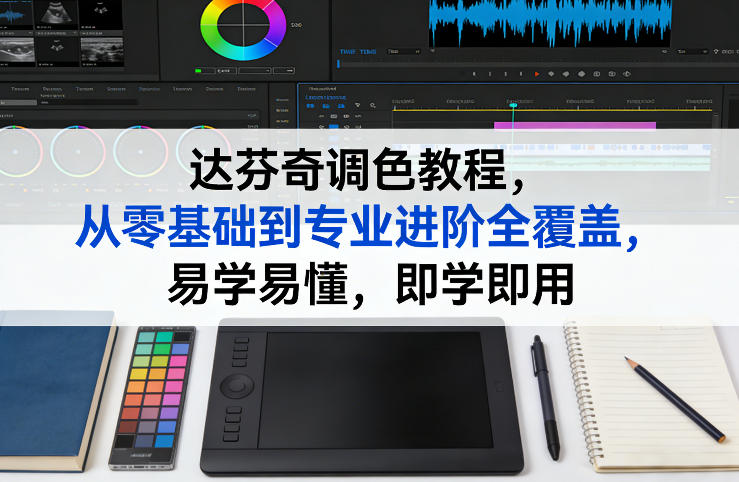 达芬奇调色教程，从零基础到专业进阶全覆盖，易学易懂，即学即用-创客聚集地