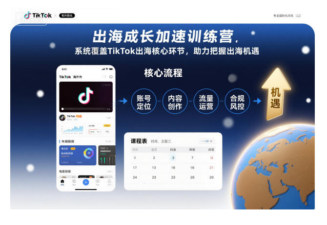 出海成长加速训练营，系统覆盖TikTok出海核心环节，助力把握出海机遇(更新)-创客聚集地