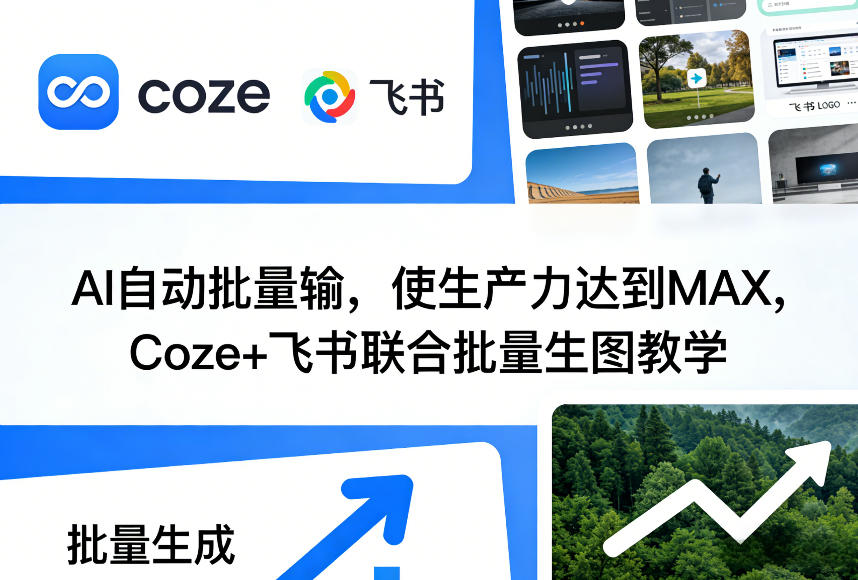 AI自动批量输，使生产力达到MAX，Coze+飞书联合批量生图教学-创客聚集地