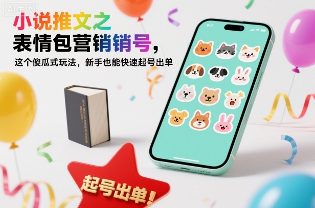 小说推文之表情包营销号，这个傻瓜式玩法，新手也能快速起号出单-创客聚集地