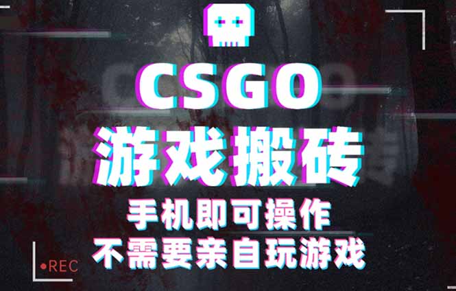 CSGO游戏挂机捡漏，单日扫货500+，年底小高峰上车可吃肉，手机即可操作...-创客聚集地