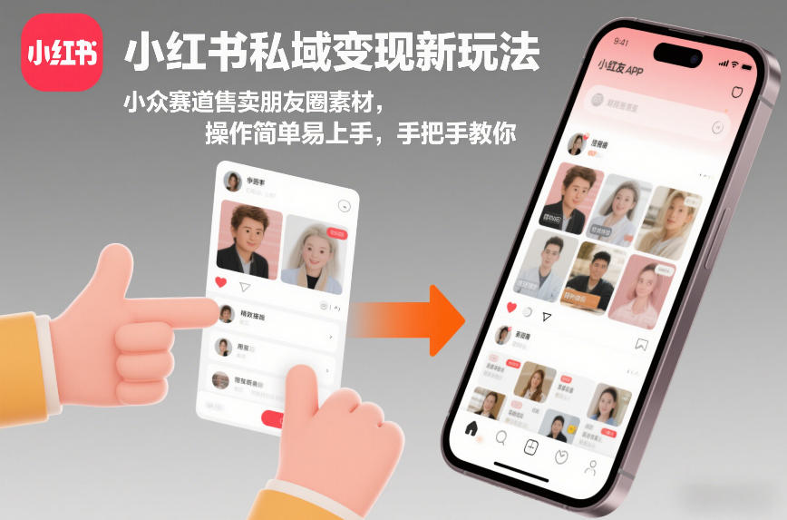 小红书私域变现新玩法，小众赛道售卖朋友圈素材，操作简单易上手，手把手教你-创客聚集地