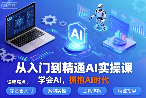 从入门到精通AI实操课，学会AI，拥抱AI时代-创客聚集地