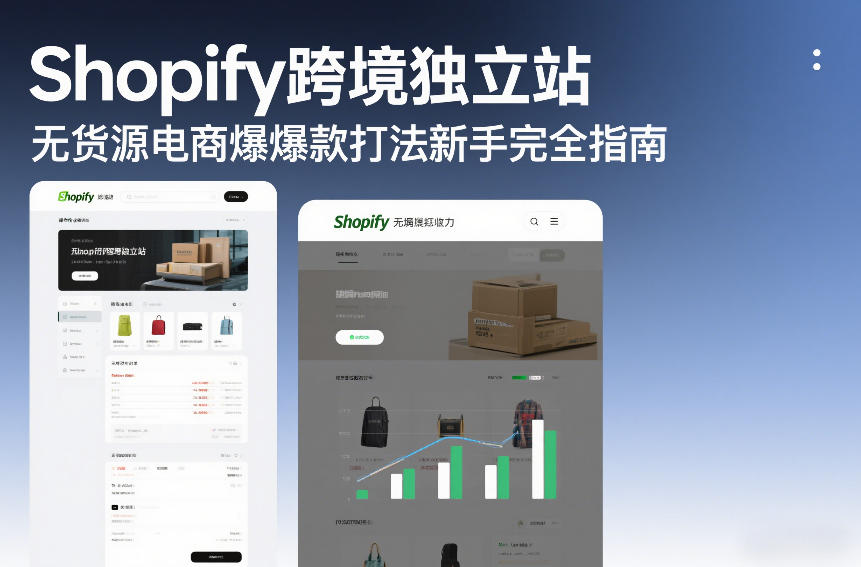 Shopify跨境独立站无货源电商爆款打法新手完全指南-创客聚集地