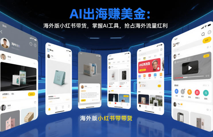 AI出海賺美金：海外版小红书带货，掌握AI工具，抢占海外流量红利(更新2026)-创客聚集地