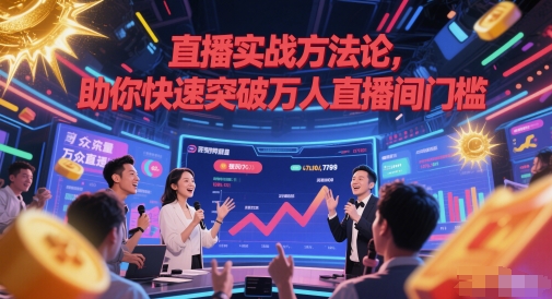 直播实战方法论，助你快速突破万人直播间门槛-创客聚集地
