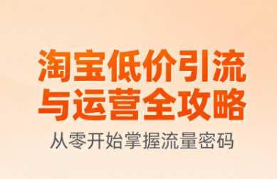 淘宝低价引流与运营全攻略(更新9月)-创客聚集地