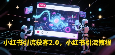 小红书引流获客2.0，小红书引流教程-创客聚集地
