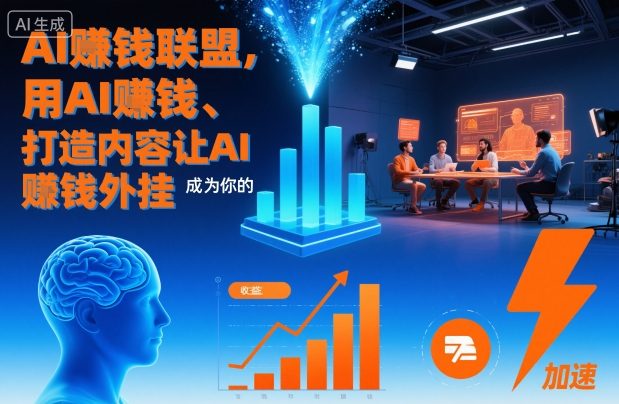 AI賺钱联盟，用AI賺钱、打造内容让AI成为你的賺钱外挂-创客聚集地