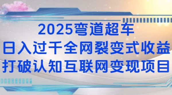 2025弯道超车日入过K全网裂变式收益打破认知互联网变现项目【揭秘】-创客聚集地