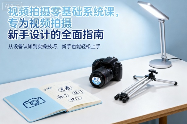 视频拍摄零基础系统课，专为视频拍摄新手设计的全面指南-创客聚集地