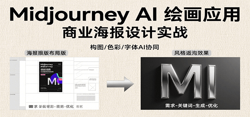 Midjourney AI绘画应用，关键词指令解析、漫画头像制作、海报设计、3D人物生成等-创客聚集地