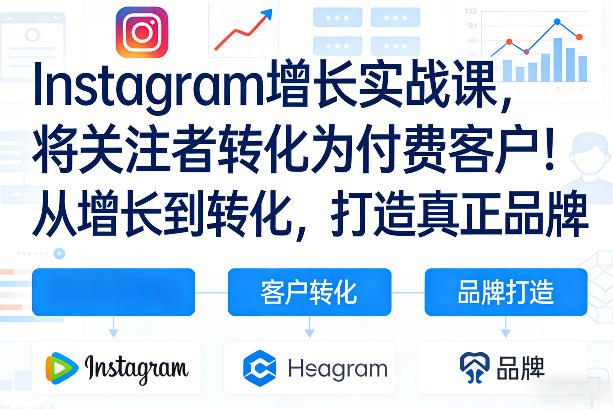Instagram增长实战课,将关注者转化为付费客户!从增长到转化,打造真正品牌(双语字幕)-创客聚集地