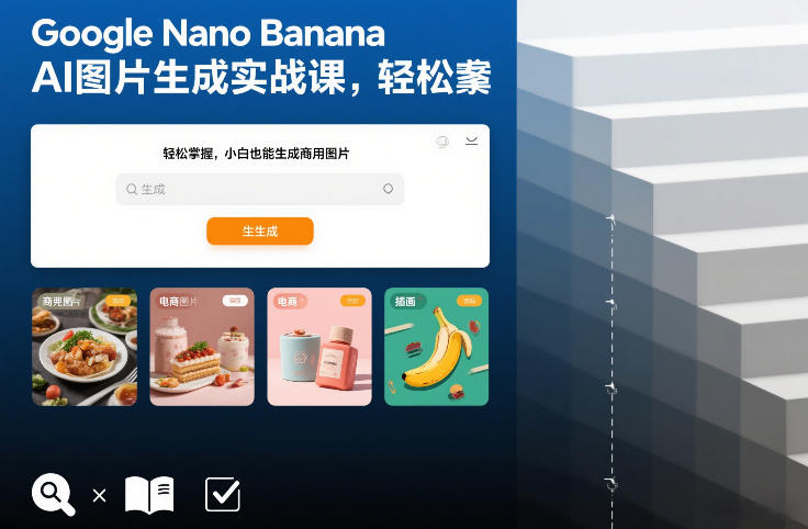Google Nano Banana AI图片生成实战课，轻松掌握，小白也能生成商用图片-创客聚集地