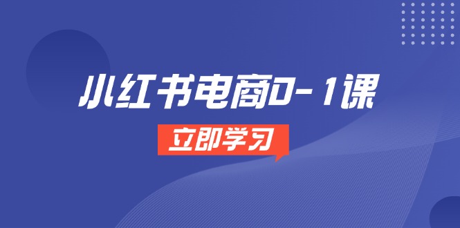小红书电商0-1课，开店选品全流程，多平台素材处理与爆款笔记制作-创客聚集地