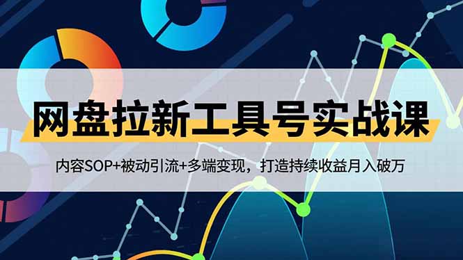 网盘拉新工具号实战课，内容SOP+被动引流+多端变现，打造持续收益月入破万-创客聚集地
